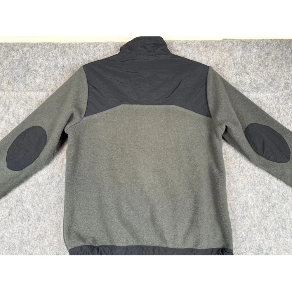 Polar Edge Fleece Jacket Boy's M(10/12) Black Gray Colorblock Long Sleeve Zip-Up